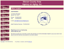 Tablet Screenshot of mercercountyaging.org